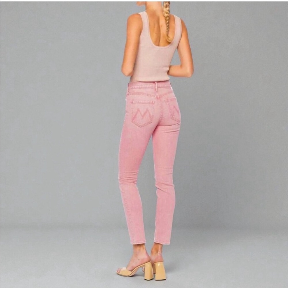 MOTHER Superior The Mid Rise Dazzler Ankle In Twice as Nice Pink. Size 27 - Picture 2 of 13